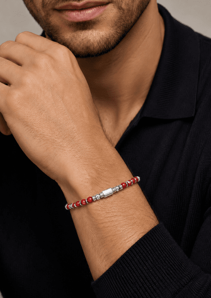 Bracelet perlé Emerald Essence