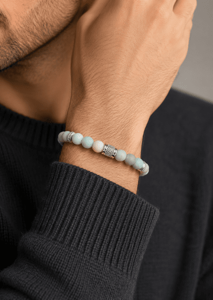 Bracelet perlé Labrador Essence