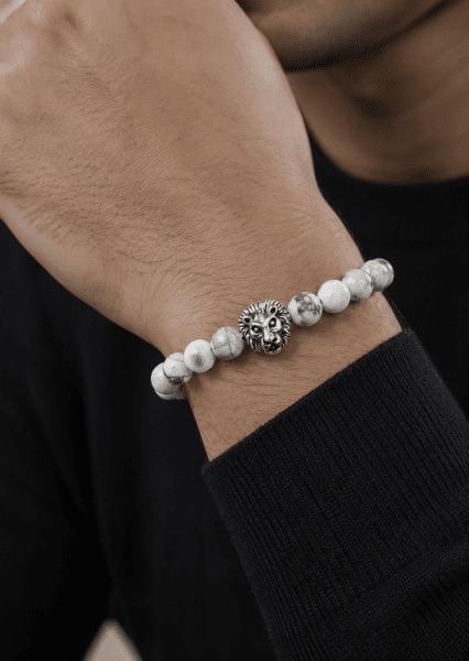 Bracelet perlé Lions Crest