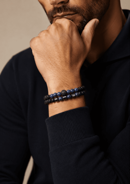 Bracelet perlé Midnight Echo