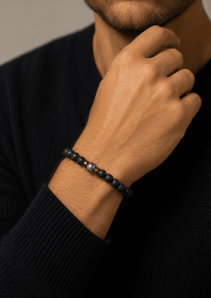 Bracelet perlé Midnight Pulse