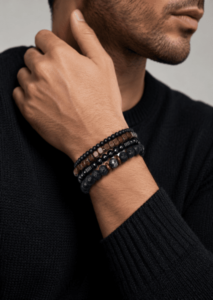 Bracelet perlé Obsidian Knack