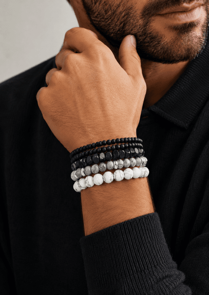 Bracelet perlé Obsidian Realm