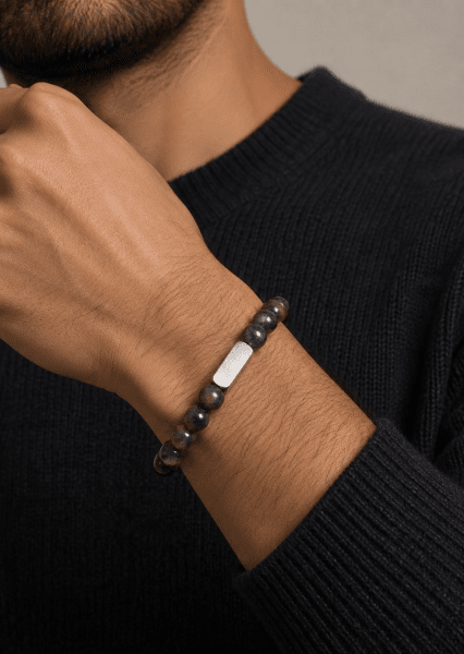 Bracelet perlé Onyx Fusion