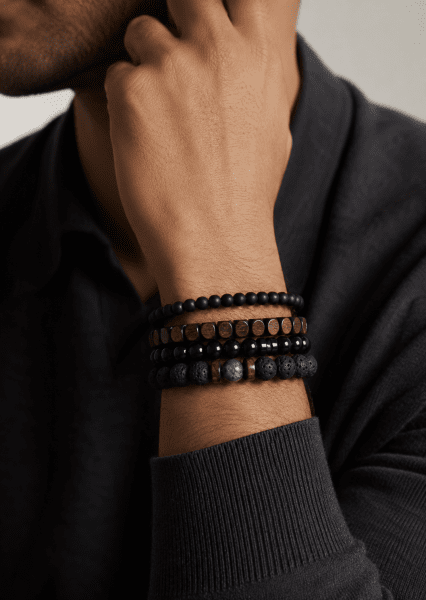 Bracelet perlé Onyx Harmony