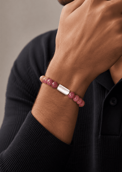 Bracelet perlé Rosy Edge