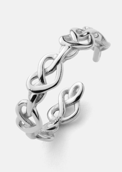 Bague Heart Link - Plaquée argent