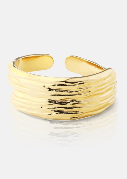 Wavena Bague - 18k Plaquée or