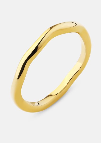 Bague Wave Gold - Plaqué or 18k