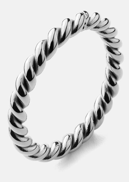 Bague Silver Twist - Plaquée argent