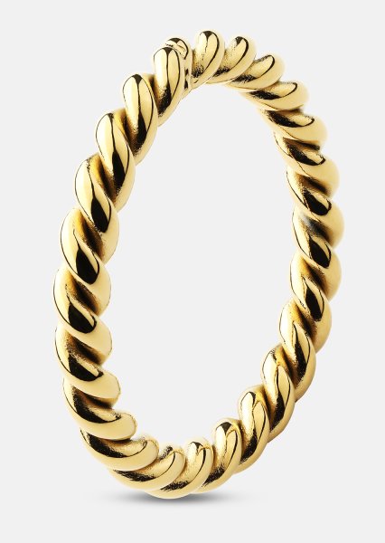 Bague Golden Twist - Plaqué or 18k