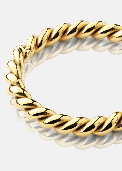 Bague Golden Twist - Plaqué or 18k