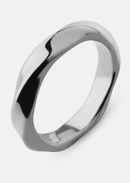 Bague Swirl - Plaquée argent