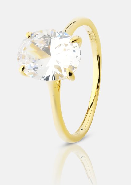 Bague Clarity - 18k Plaquée or
