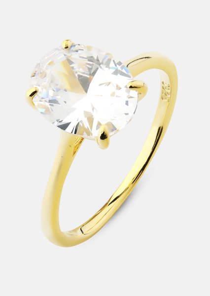 Bague Clarity - 18k Plaquée or