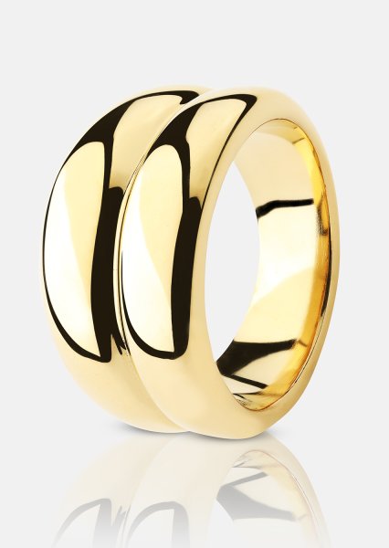 Bague Radiant - Plaqué or 18k