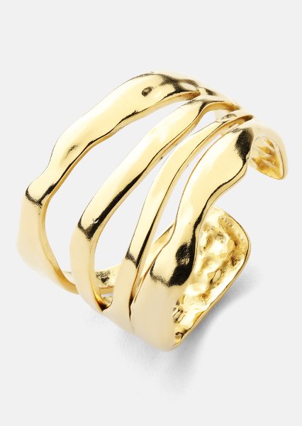 Bague Wave - 18k Plaquée or