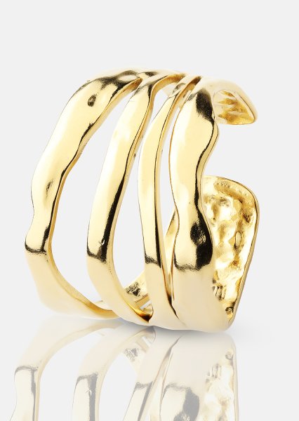 Bague Wave - 18k Plaquée or