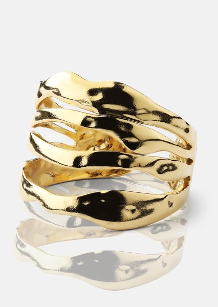 Bague Wave - 18k Plaquée or