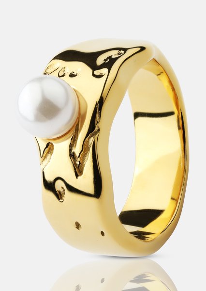 Bague Pearl Serenity - 18k Plaquée or