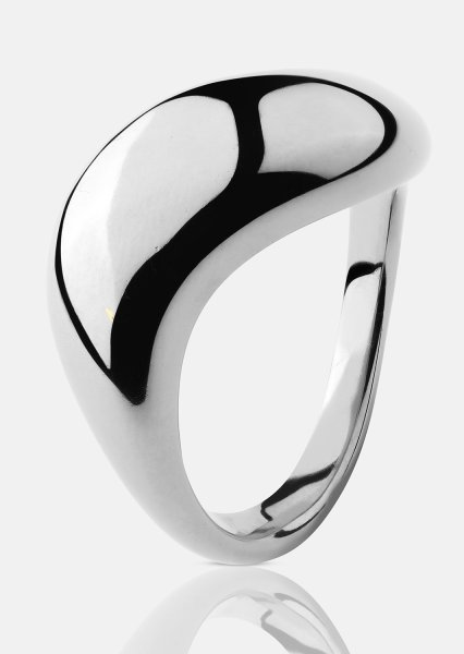 Bague Soft Curve - Plaquée argent