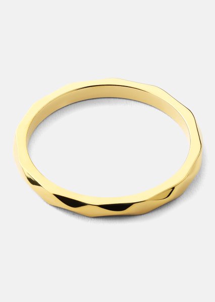 Bague Facet Gleam - 18k Plaquée or