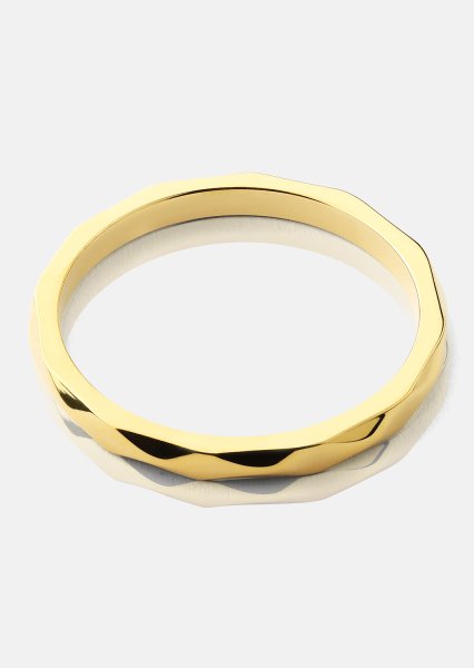 Bague Facet Gleam - 18k Plaquée or