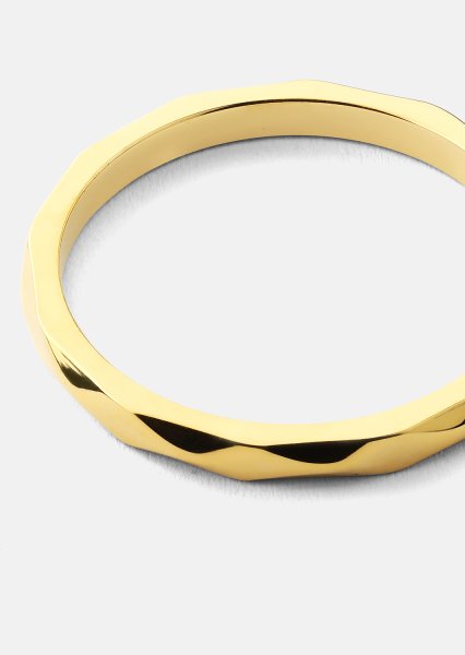 Bague Facet Gleam - 18k Plaquée or