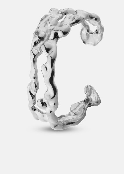 Bague Molten Wave - Plaquée argent