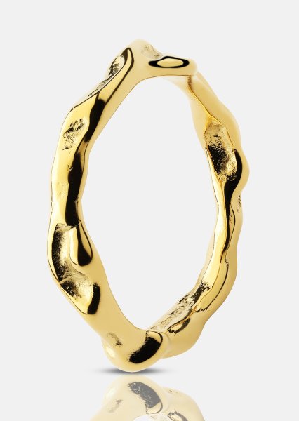 Ondula Bague - 18k Plaquée or