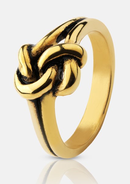 Bague Knot - Plaqué or 18k