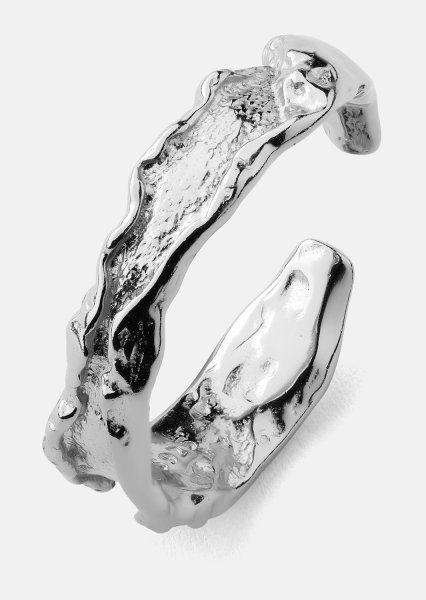 Bague Raw Texture - Plaquée argent