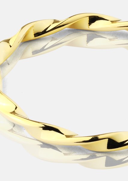 Bague Twist Whisper - 18k Plaquée or