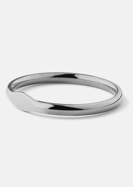 Initial Bague – Plaquée argent