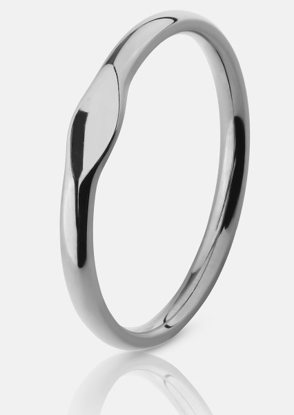Initial Bague – Plaquée argent