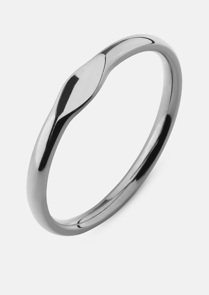 Initial Bague – Plaquée argent