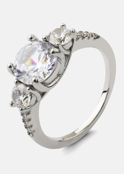 Bague Trinity - Plaquée argent