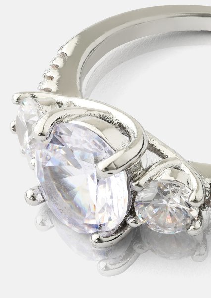 Bague Trinity - Plaquée argent