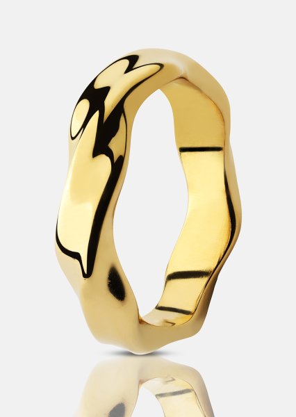 Bague Flow - 18k Plaquée or