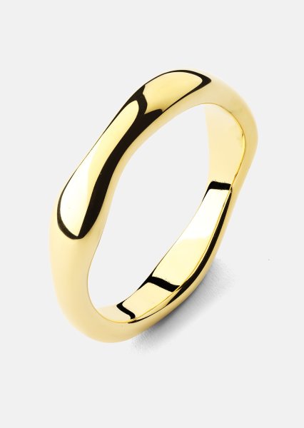 Bague Flow Bague Thin - 18k Plaquée or