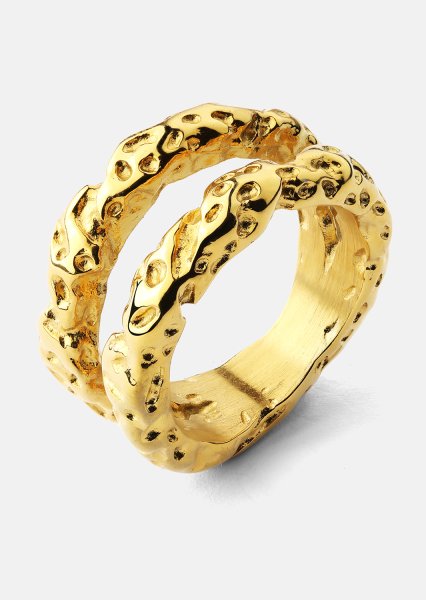 Bague Duo - 18K Plaquée or