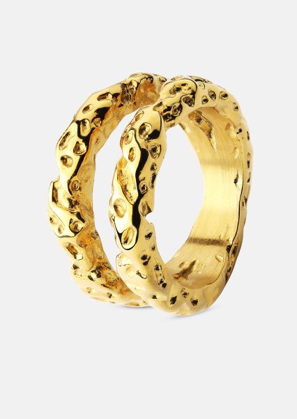 Bague Duo - 18K Plaquée or