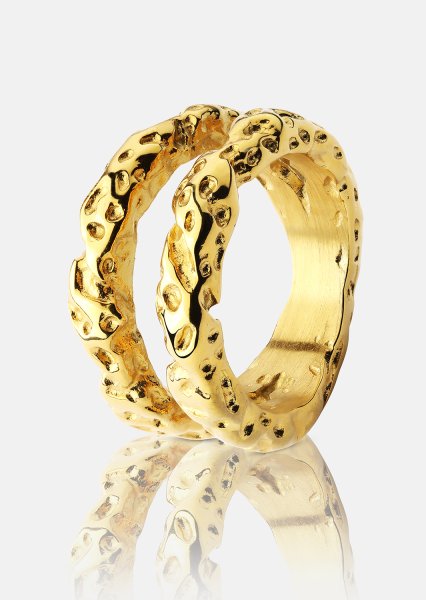 Bague Duo - 18K Plaquée or
