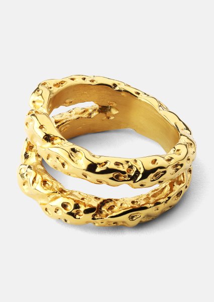 Bague Duo - 18K Plaquée or