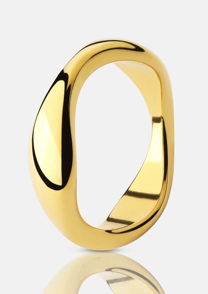 Bague Organic Curve - 18k Plaquée or