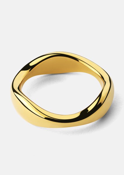 Bague Organic Curve - 18k Plaquée or