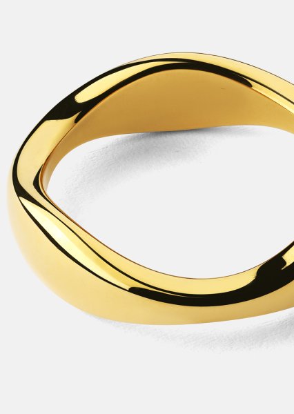 Bague Organic Curve - 18k Plaquée or