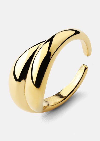 Bague Wave Bold - 18k Plaquée or