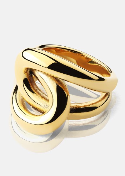 Bague Infinity Knot - 18k Plaquée or