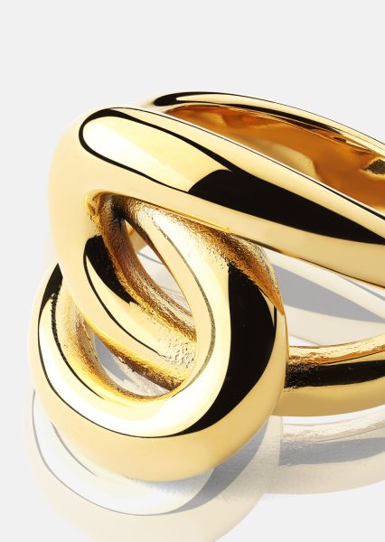 Bague Infinity Knot - 18k Plaquée or